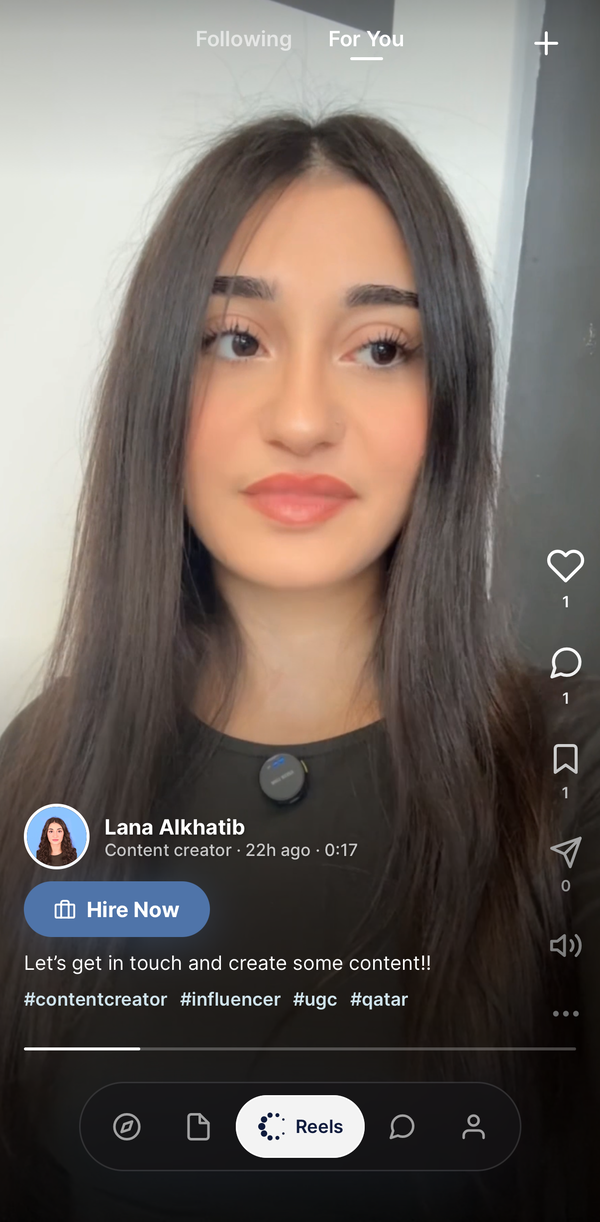 Reels feed — Lana Alkhatib, Content creator